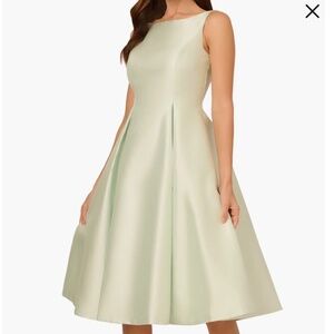 Adriana Papell Sleeveless Mikado Fit & Flare Midi Dress